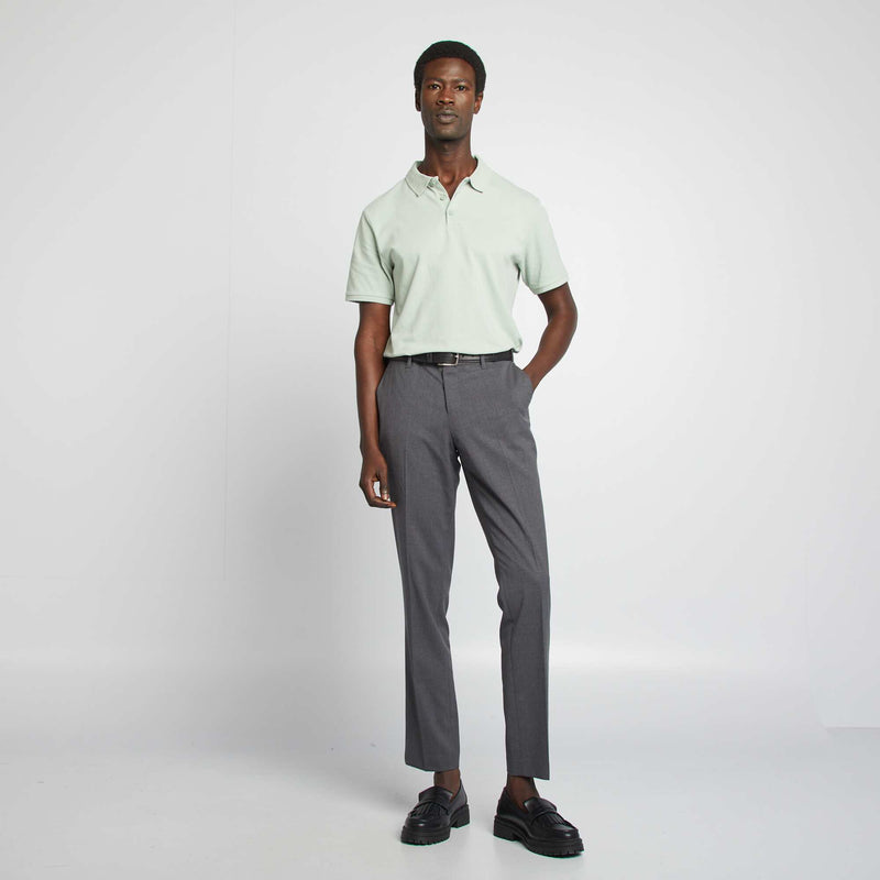 Polo homme en piqué de coton biologique
