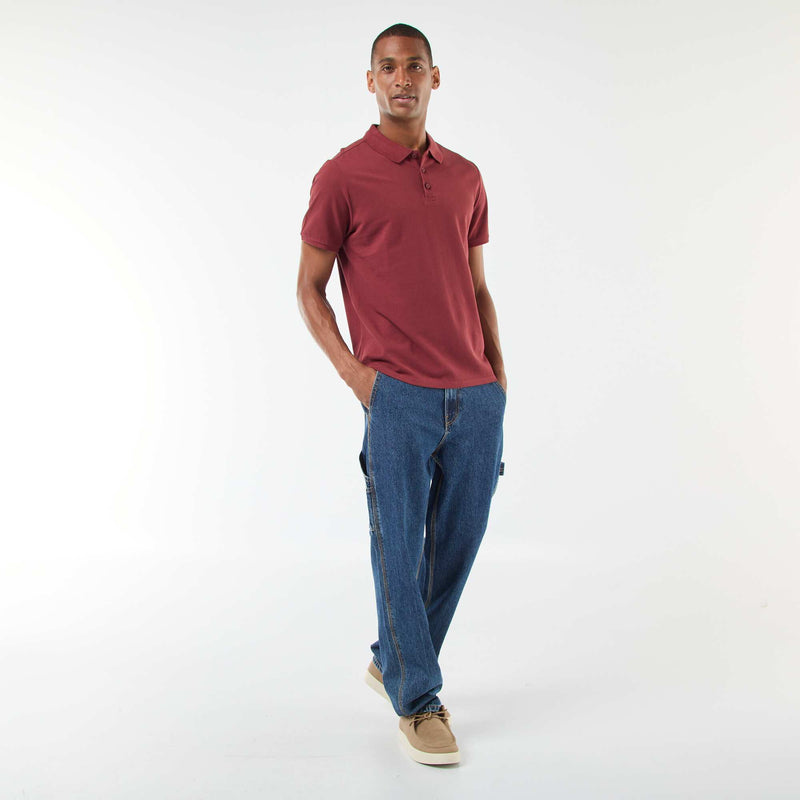 Polo homme en piqué de coton biologique
