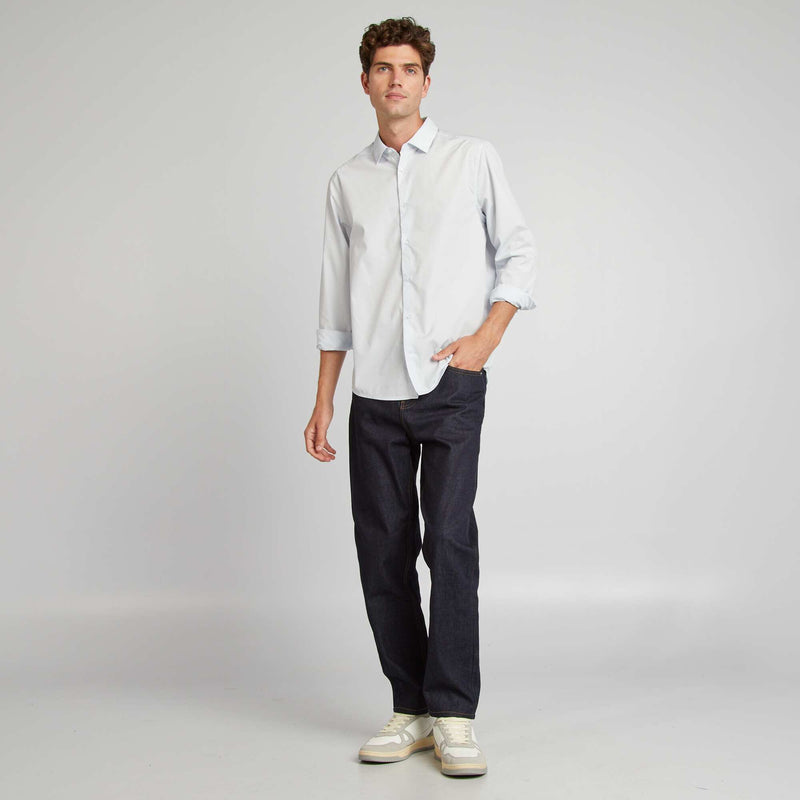 Chemise droite/regular à pois