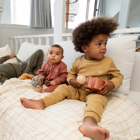 Ensemble pyjama côtelé évolutif - 2 pièces