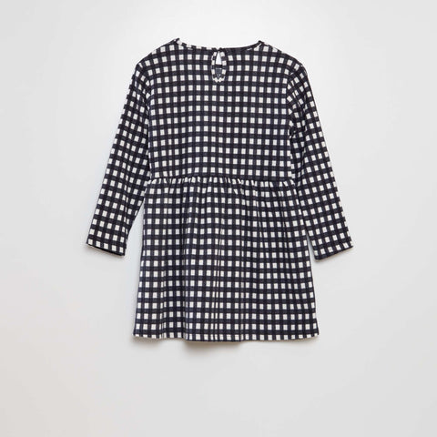 Robe à motif avec liens à nouer à la taille
