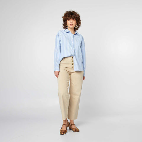 Chemise basique en popeline