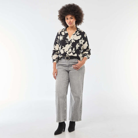 Chemisier fluide en maille crêpe