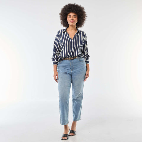 Chemisier fluide en maille crêpe