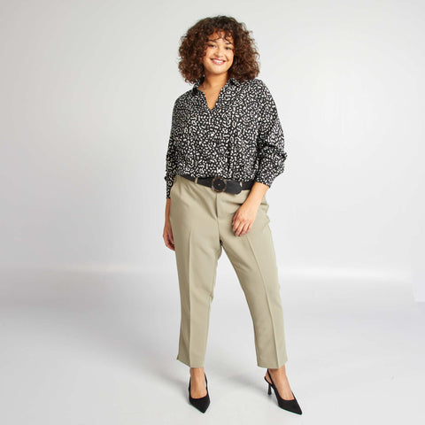 Chemisier fluide en maille crêpe