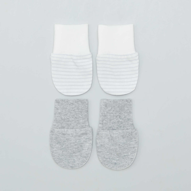 Lot de 2 paires de moufles anti-griffes