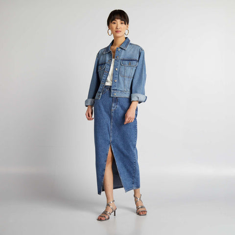 Jupe longue en jean