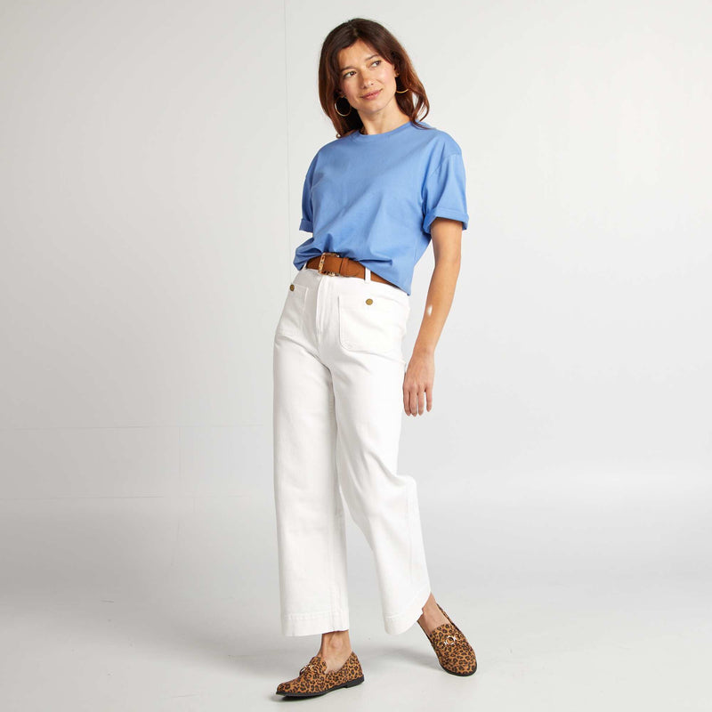 T-shirt oversize à col rond