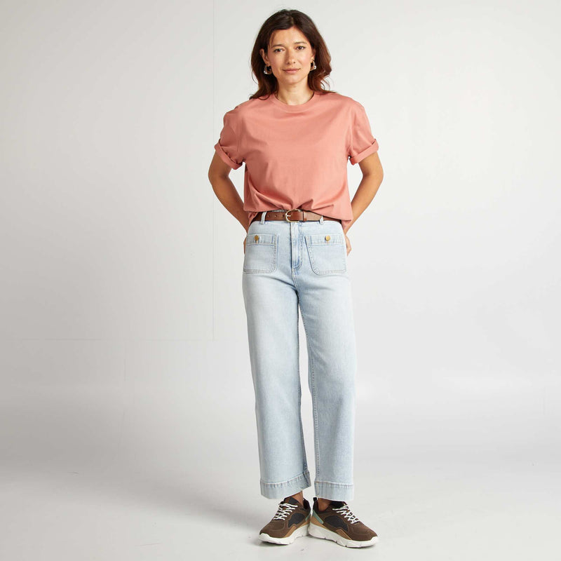 T-shirt oversize à col rond