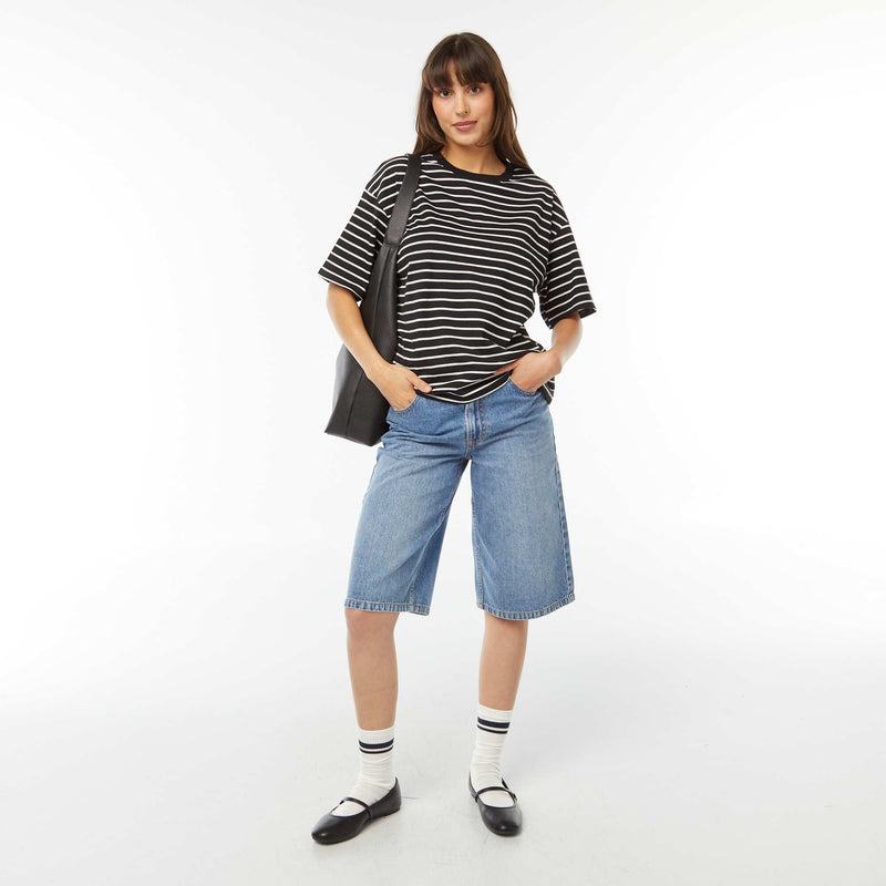 T-shirt oversize à col rond