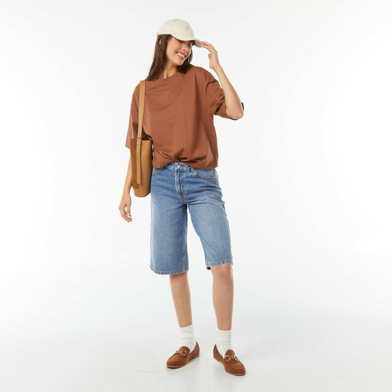 T-shirt oversize à col rond