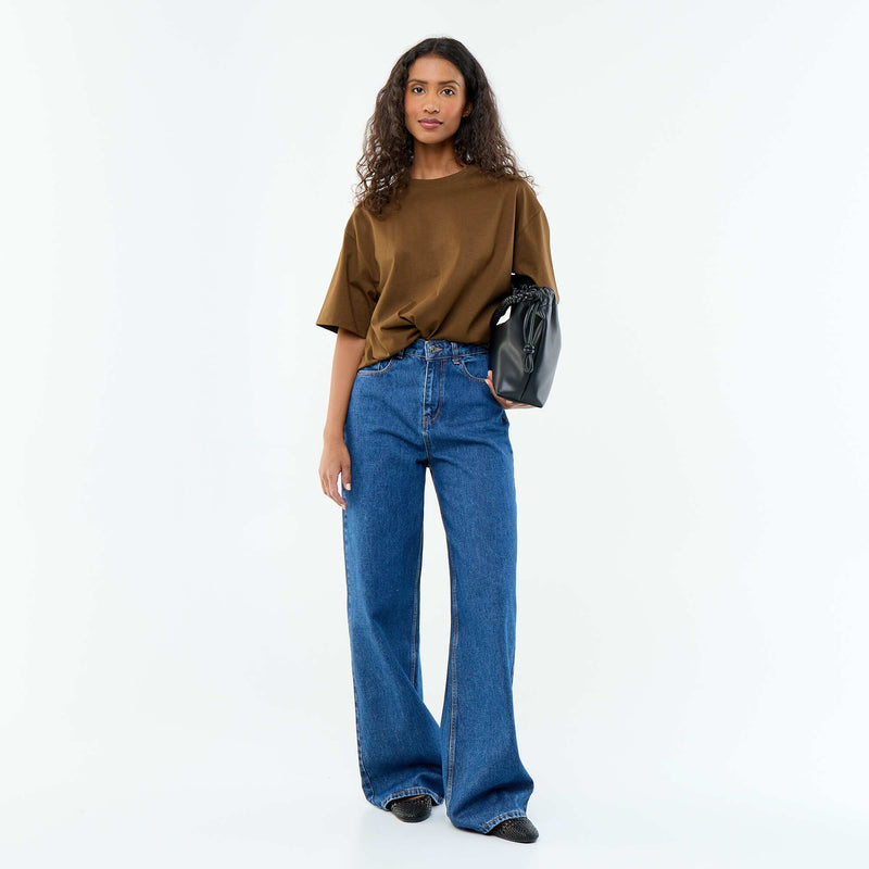 T-shirt oversize à col rond