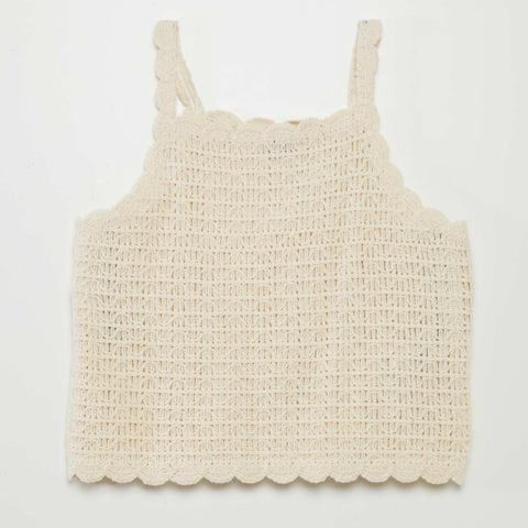 Top en maille crochet