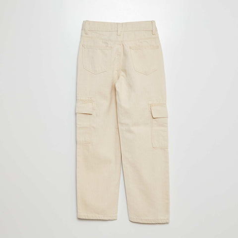 Pantalon denim multipoches