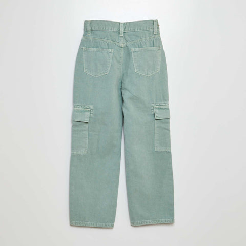 Pantalon denim multipoches