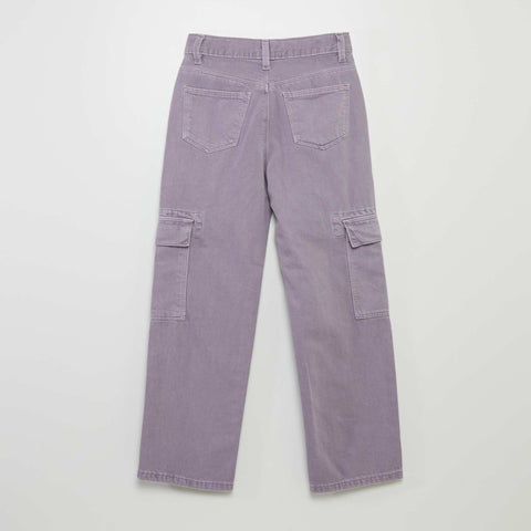 Pantalon denim multipoches