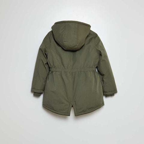 Parka à capuche entièrement doublée