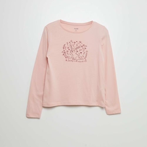 T-shirt en coton imprimé