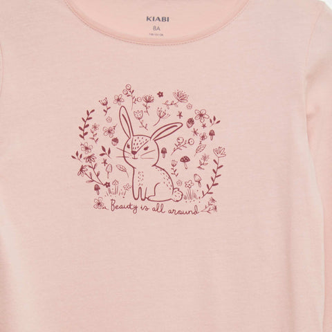 T-shirt en coton imprimé