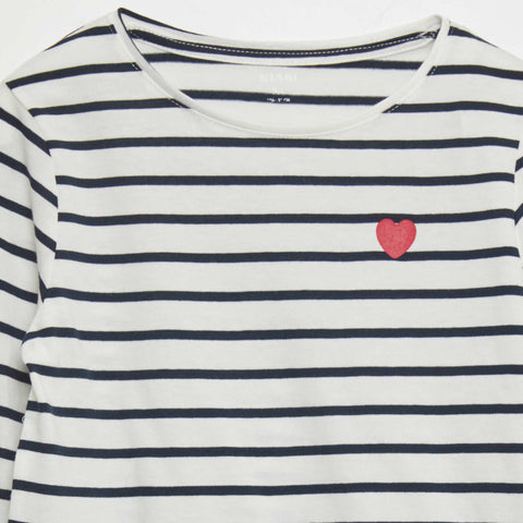 T-shirt en coton à manches longues