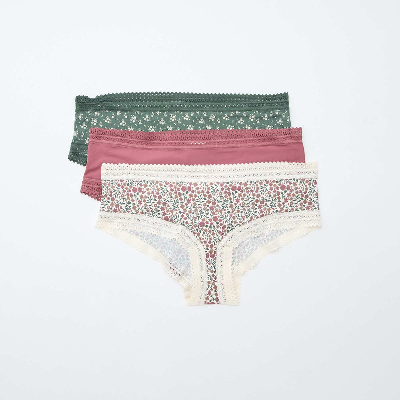 Vert/blanc/rose