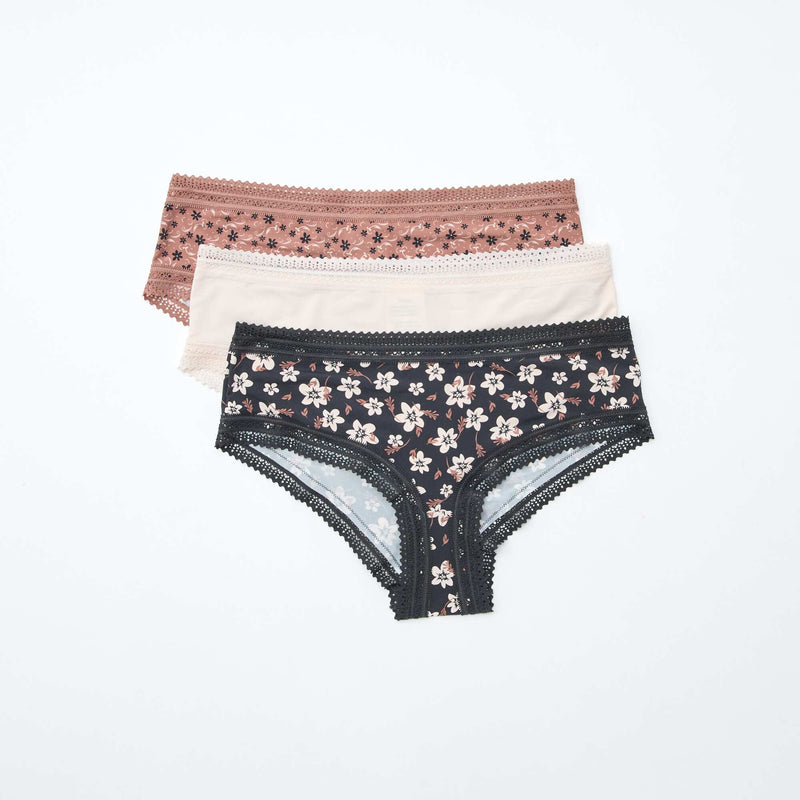Noir/beige/rose