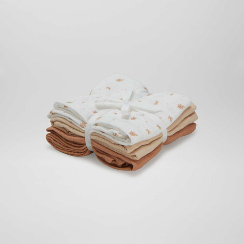 Lot de 3 langes en coton