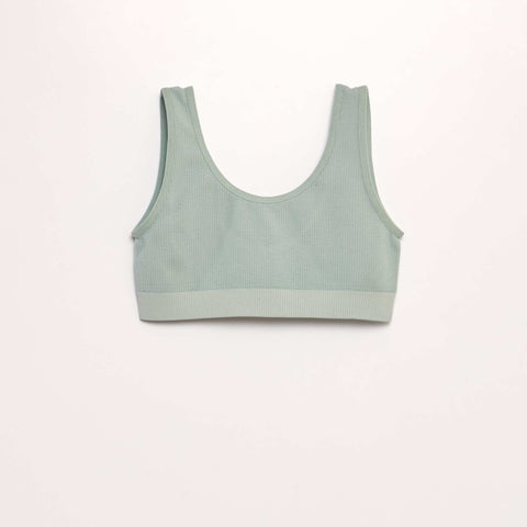 Lot de 2 brassières en maille côtelée