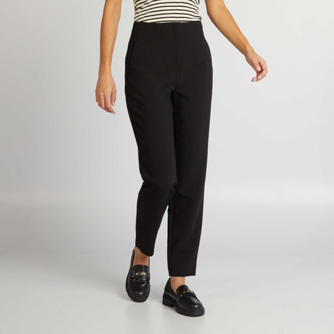 Pantalon droit taille haute