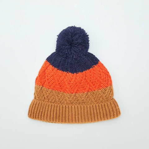 Ensemble bonnet à pompon et snood doublé