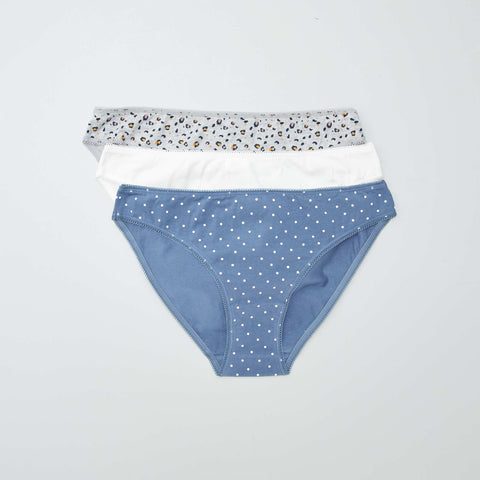 Bleu/gris/blanc