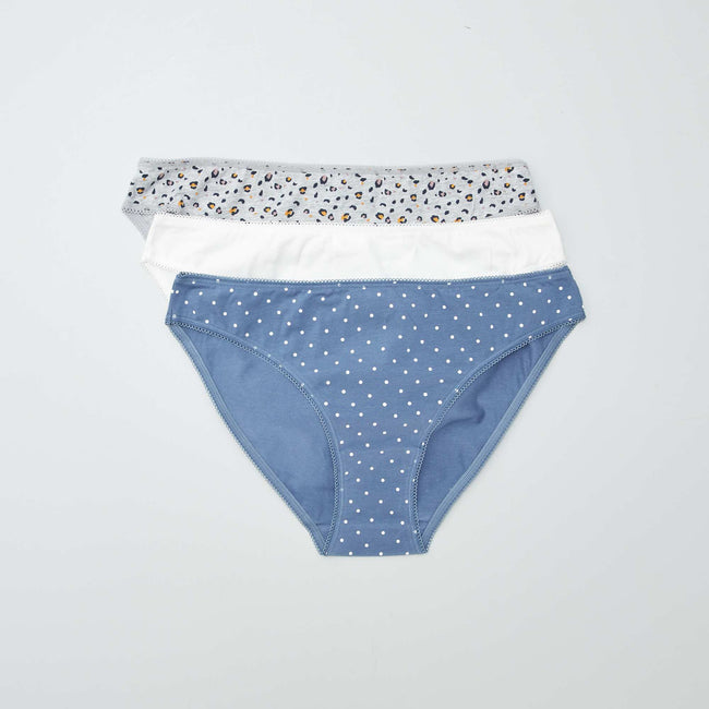 Bleu/gris/blanc