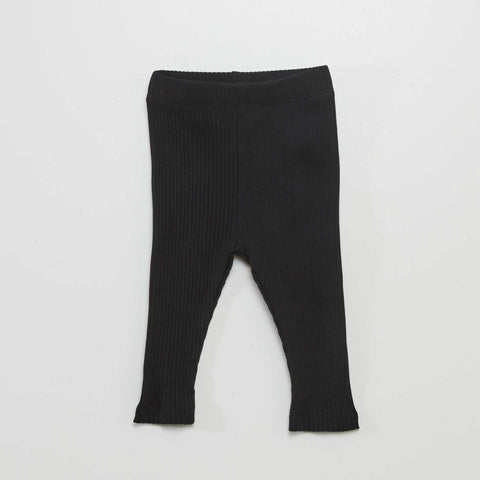 Lot de 2 leggings côtelés