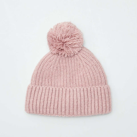 Ensemble bonnet + snood en double polaire