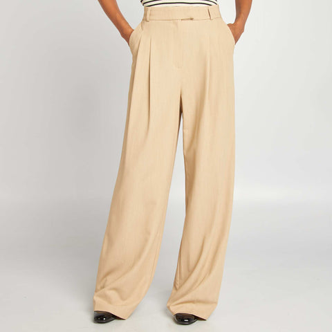 Pantalon large style tailleur