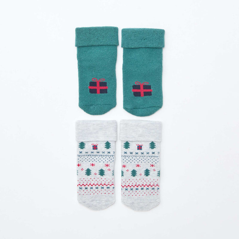 Lot de 2 paires de chaussettes naissances