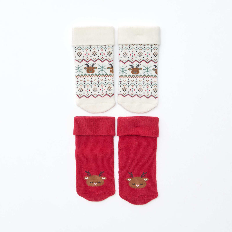 Lot de 2 paires de chaussettes naissances