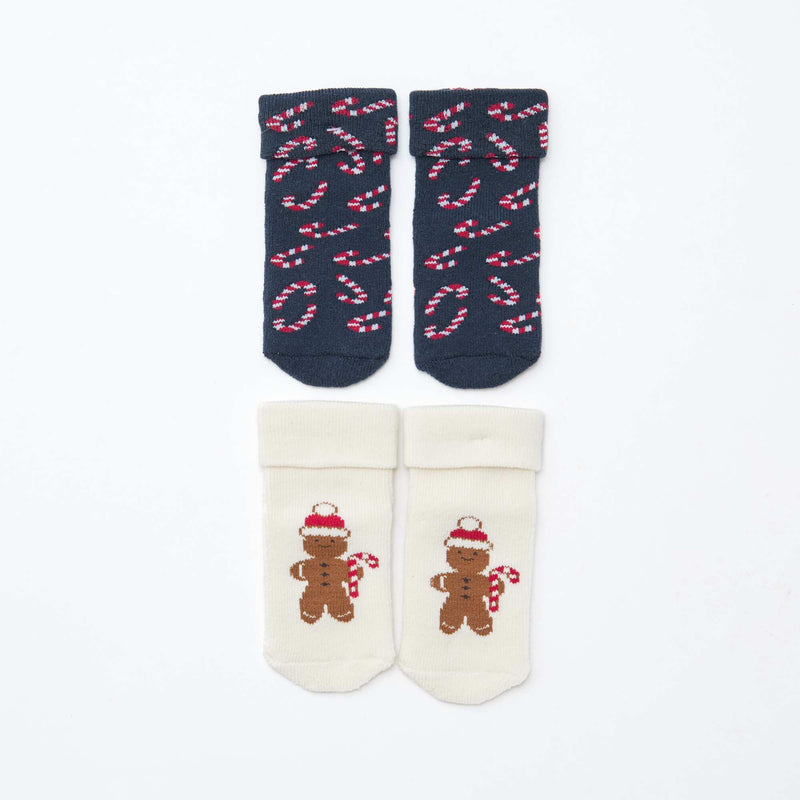 Lot de 2 paires de chaussettes naissances