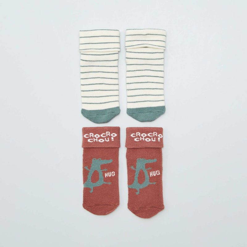 Lot de 2 paires de chaussettes naissances