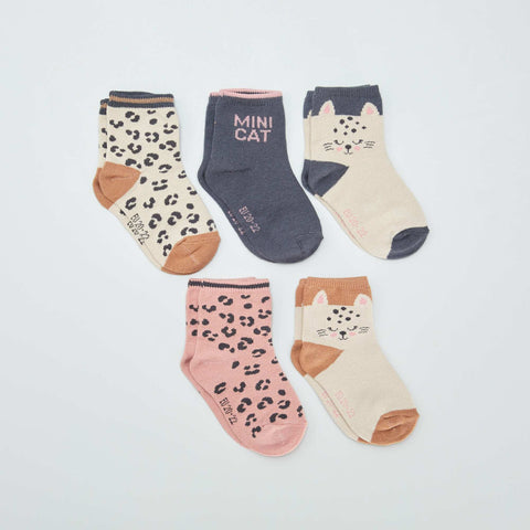 Lot de 5 paires de chaussettes en maille stretch