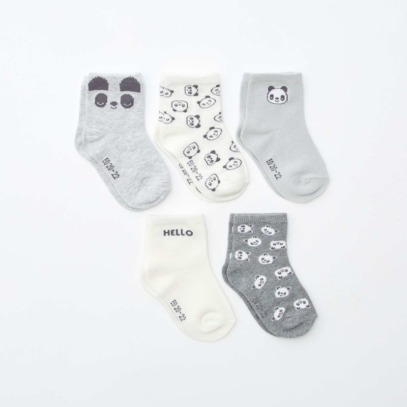 Lot de 5 paires de chaussettes en maille stretch