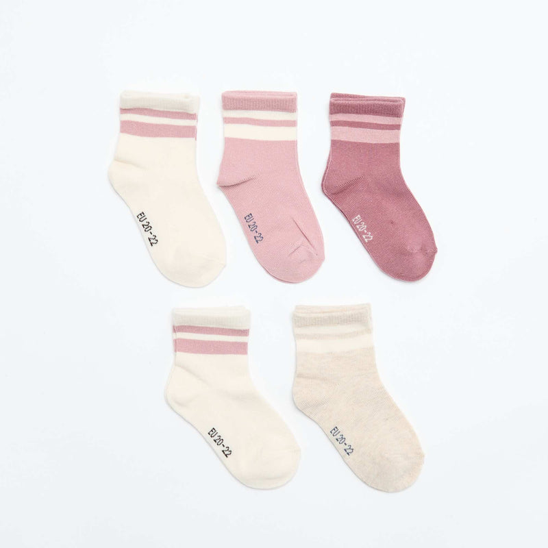 Lot de 5 paires de chaussettes en maille stretch