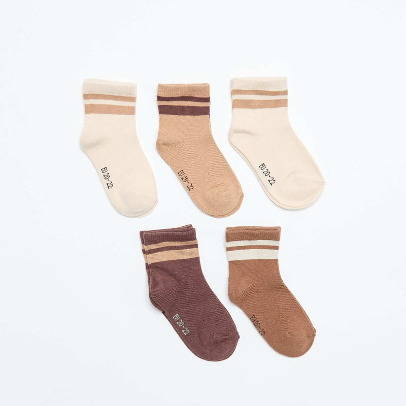 Lot de 5 paires de chaussettes en maille stretch