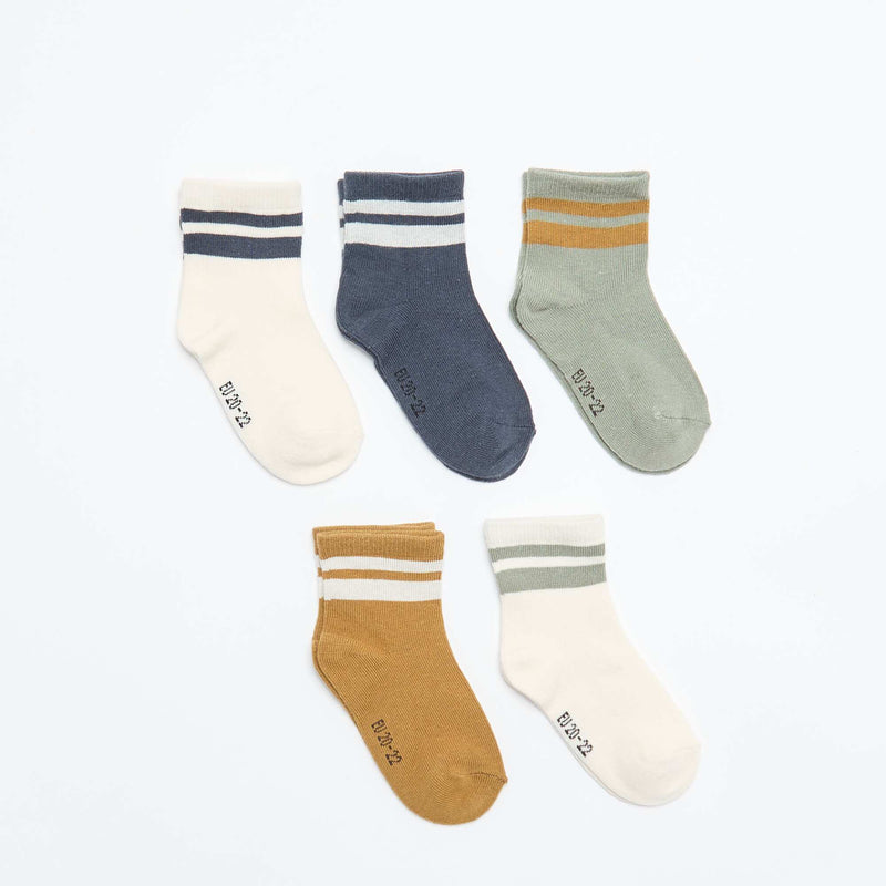 Lot de 5 paires de chaussettes en maille stretch