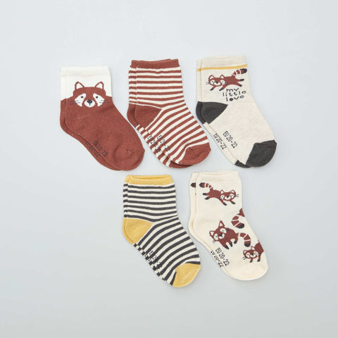 Lot de 5 paires de chaussettes en maille stretch