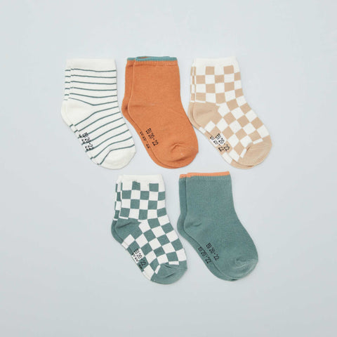 Lot de 5 paires de chaussettes en maille stretch