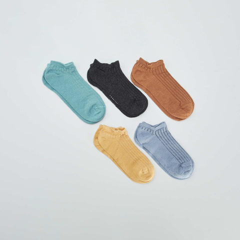 Lot de 5 chaussettes invisibles