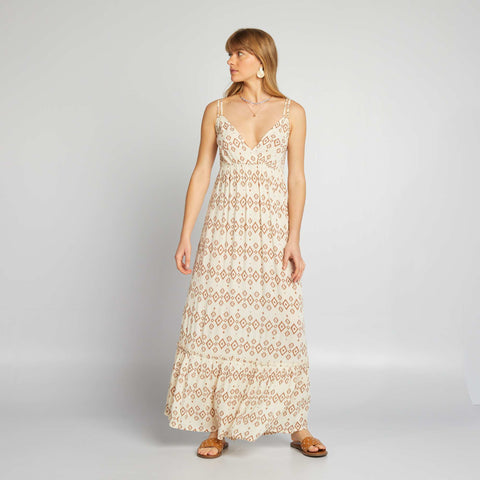 Robe longue imprimée