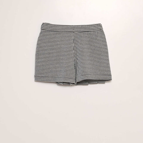 Jupe short plissée en jersey