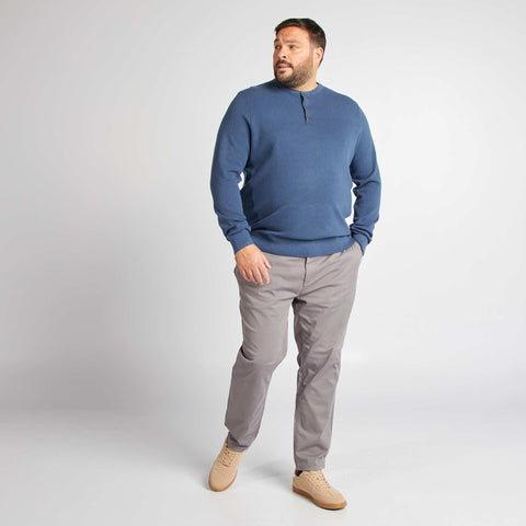 Pull en maille avec col boutonné